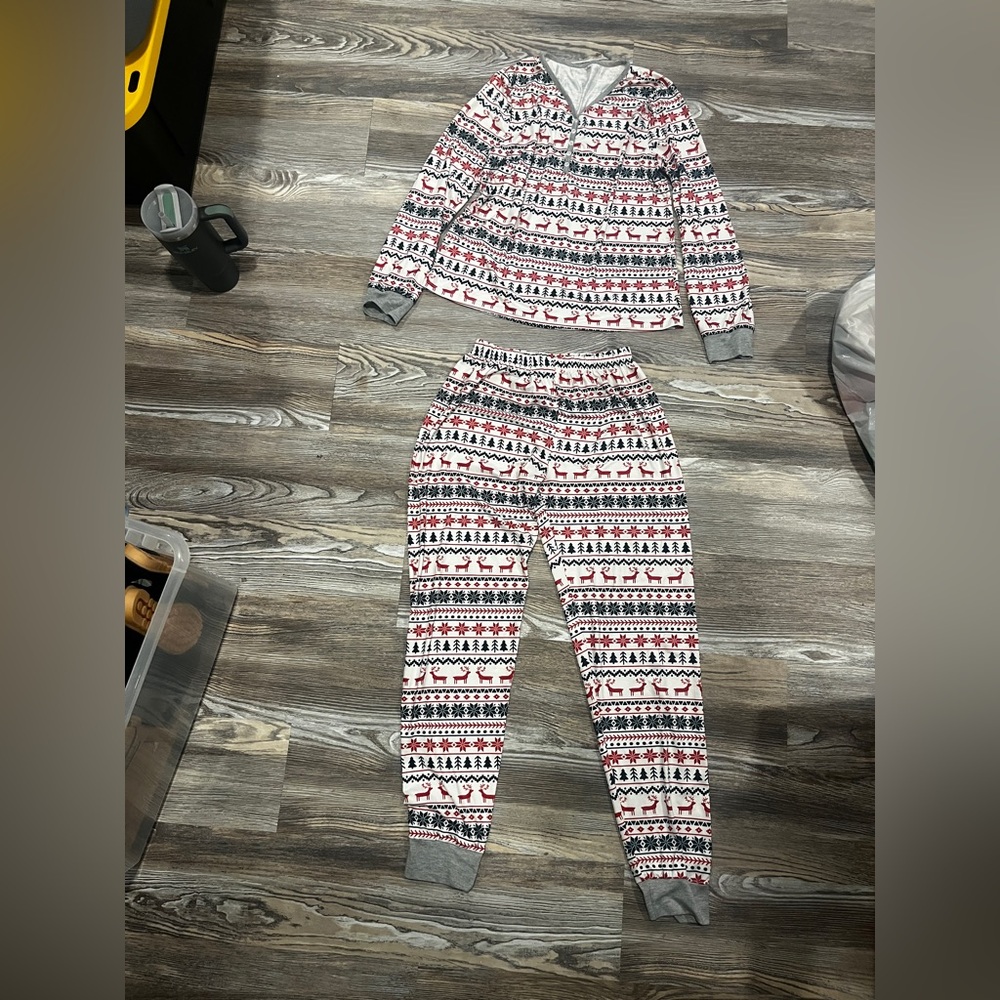 Matching Christmas PJ set